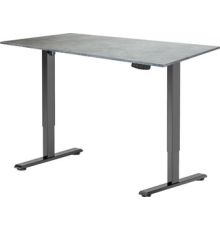 Стол с регулировкой высоты ErgoSmart Electric Desk Light 1200х650х18 мм бетон Чикаго/черный