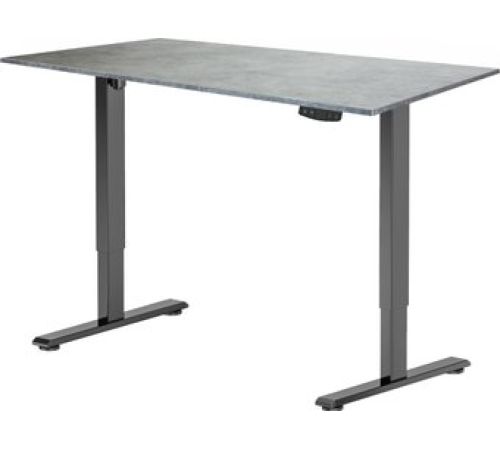 Стол с регулировкой высоты ErgoSmart Electric Desk Light 1200х650х18 мм бетон Чикаго/черный
