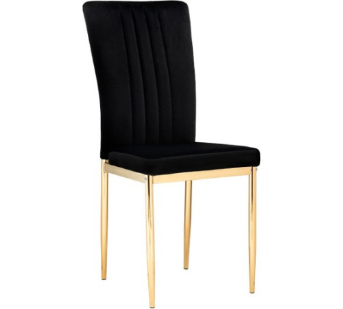 Стул Woodville Rek черный/золотой