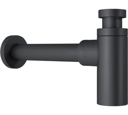 Умывальник Lauter 21836 + Cascade 21СК0655BS с сифоном 21635B черный матовый