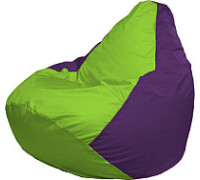 Кресло-мешок Flagman Груша Медиум XL Г1.1-155 салатовый/фиолетовый