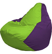Кресло-мешок Flagman Груша Медиум XL Г1.1-155 салатовый/фиолетовый