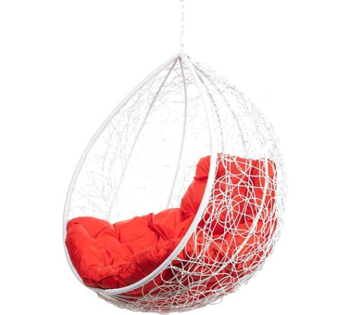 Подвесное кресло BiGarden Tropica BS без стойки белый/красный