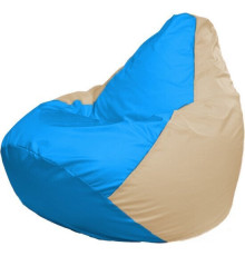 Кресло-мешок Flagman Груша Макси Г2.1-275 бежевый/голубой