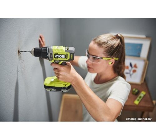 Ударная дрель-шуруповерт Ryobi RPD18-2C52S 5133005526 с 2-мя АКБ 2 Ач+5 Ач, сумка