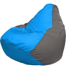 Кресло-мешок Flagman Груша Макси Г2.1-274 серый/голубой