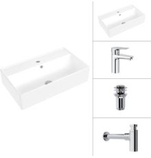 Умывальник Lauter 21855 + Awe 21CK128C + сифон 21635CH + донный клапан 21190CH хром