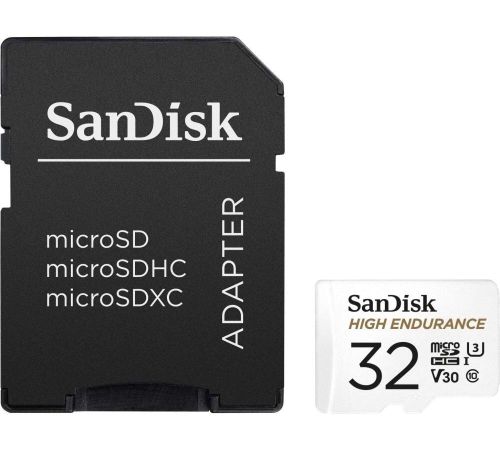 Карта памяти SanDisk High Endurance microSDHC SDSQQNR-032G-GN6IA 32GB с адаптером