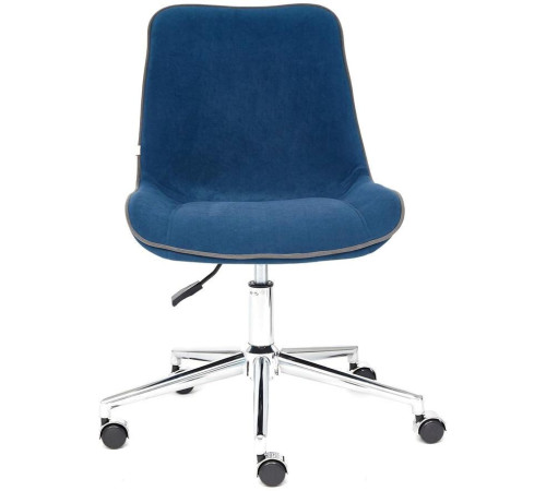 Кресло TetChair Style флок, синий