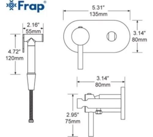 Смеситель FRAP F7505-9