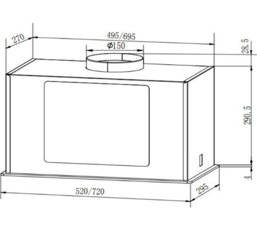 Кухонная вытяжка Faber Aria WH 72 305.0702.960