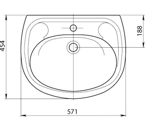 Умывальник Santeri Воротынский 57.1x45.4 [1.3111.7.S00.10B.0]
