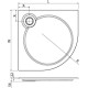 Душевой поддон Cezares 90x90 TRAY-S-R-90-550-56-W белый