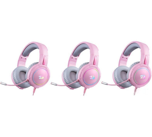 Наушники Redragon Mento розовый