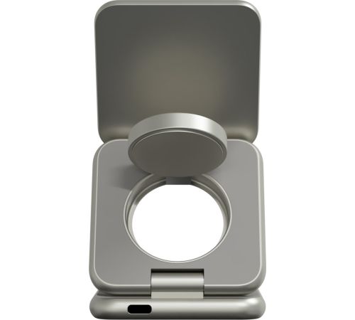 Беспроводное зарядное Magssory Fold Pro 3 в 1 WCH063 титановый