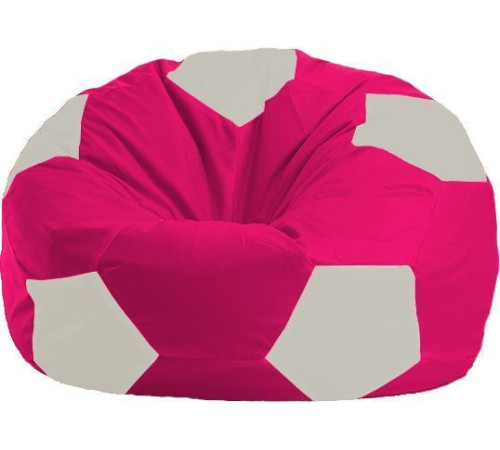 Кресло-мешок Flagman Мяч Стандарт М1.1-382 малиновый/белый