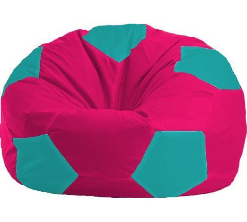 Кресло-мешок Flagman Мяч Стандарт М1.1-383 малиновый/бирюзовый