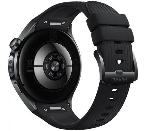 Умные часы Huawei Watch 5 46 мм черный, с черным силиконовым ремешком, международная версия