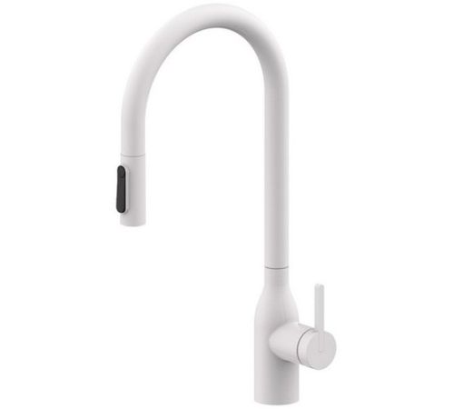 Смеситель Paulmark Iniversal Un213880-WH белый/белый матовый