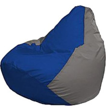 Кресло-мешок Flagman Груша Мега Super Г5.1-126 синий/серый
