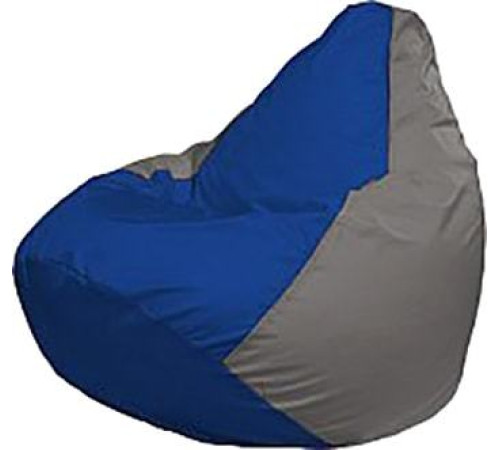 Кресло-мешок Flagman Груша Мега Super Г5.1-126 синий/серый