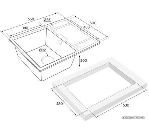 Кухонная мойка Paulmark Weimar PM216550-DG