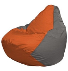 Кресло-мешок Flagman Груша Мини L Г0.1-214 оранжевый/серый