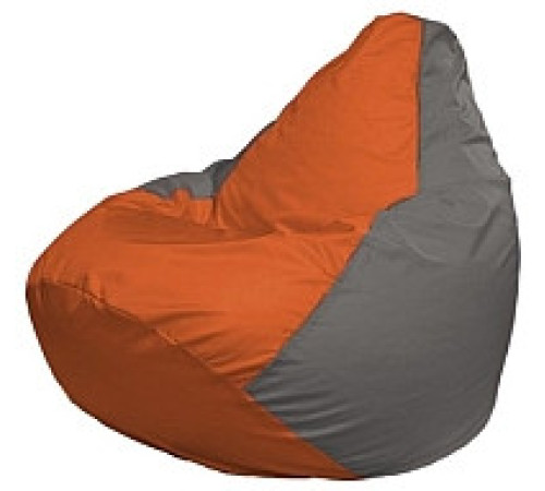 Кресло-мешок Flagman Груша Мини L Г0.1-214 оранжевый/серый