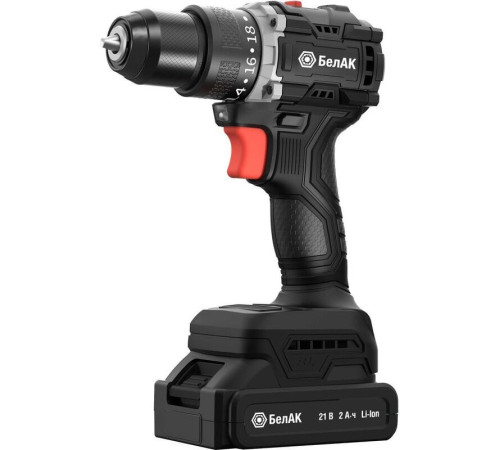 Дрель-шуруповерт БелАК БАК.53314 с 2-мя АКБ, кейс
