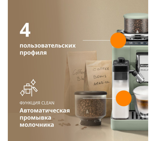 Кофемашина DeLonghi Rivelia EXAM441.55.GR