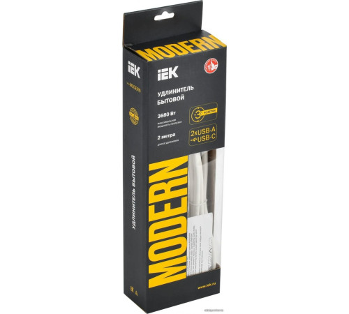 Удлинитель IEK WYP12-16-03-02-ZKU-K01