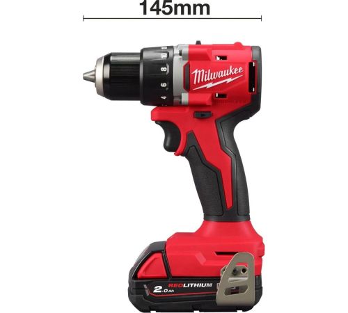 Дрель-шуруповерт Milwaukee M18 M18BLDDRC-202C 4933492833 с 2-мя АКБ 2 Ач, кейс