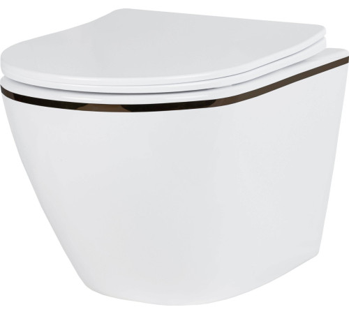 Унитаз подвесной Roxen Antares Black в комплекте с инсталляцией StounFix Dual Fresh 6 в 1 868617 кнопка: оружейная сталь матовая