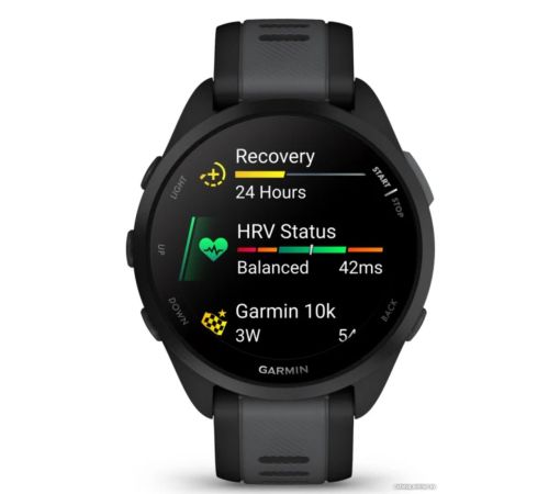 Умные часы Garmin Forerunner 165 черный/сланцево-серый