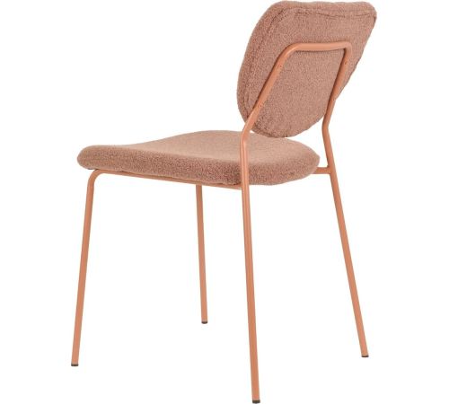 Стул Stool Group Gigi DRC-9155-B коричневый букле/ножки розовые