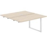 Стол Norden Приставка 280x143.8x75 AG.125.AR.L.72.WH белый/серебристый/акация равелло