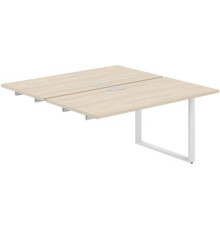 Стол Norden Приставка 280x143.8x75 AG.125.AR.L.72.WH белый/серебристый/акация равелло