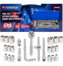 Набор трещотка с головками FORSAGE 4245B-5 24 предмета