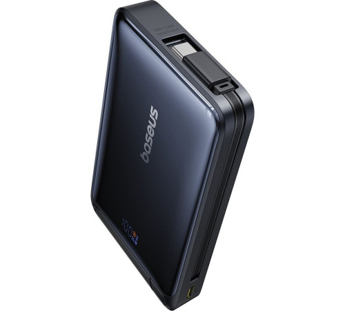 Внешний аккумулятор Baseus Nomos Qi2 Magnetic Power Bank 10000mAh черный