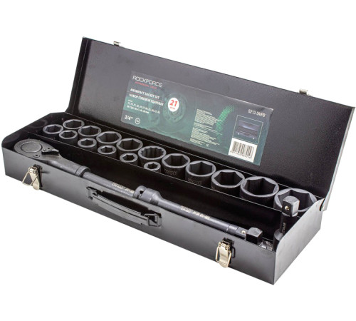 Набор трещотка с головками RockForce RF-6213-5MPB 21 предмет