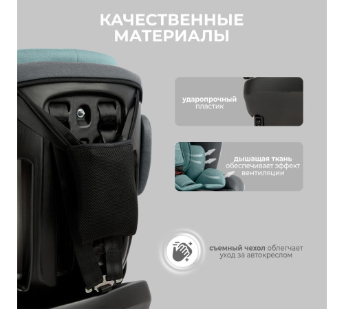 Детское автокресло Sweet Baby Crosstour 360 SPS Isofix 0-36 серый/бирюзовый