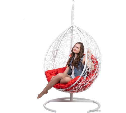 Подвесное кресло BiGarden Tropica белый/красный