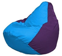 Кресло-мешок Flagman Груша Мини L Г0.1-269 голубой/фиолетовый