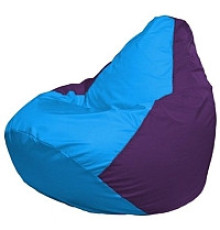 Кресло-мешок Flagman Груша Мини L Г0.1-269 голубой/фиолетовый