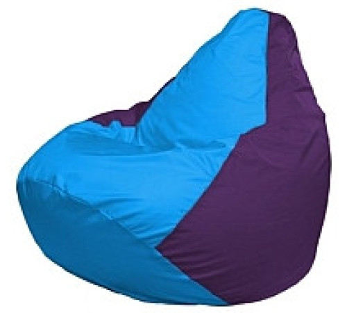 Кресло-мешок Flagman Груша Мини L Г0.1-269 голубой/фиолетовый