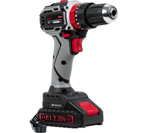 Ударная дрель-шуруповерт P.I.T. PSR18-D4 с 2-мя АКБ, кейс, набор оснастки