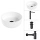 Умывальник Lauter 21499-31 + Moon 21СК8691BS + сифон 21635B + дон.клапан 21190B черный матовый