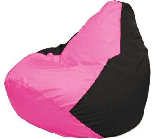 Кресло-мешок Flagman Груша Макси Г2.1-188 черный/розовый
