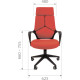 Кресло CHAIRMAN 525 красный