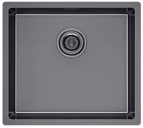 Кухонная мойка Paulmark Lassan 49 UNI LA49-GM черный/вороненая сталь